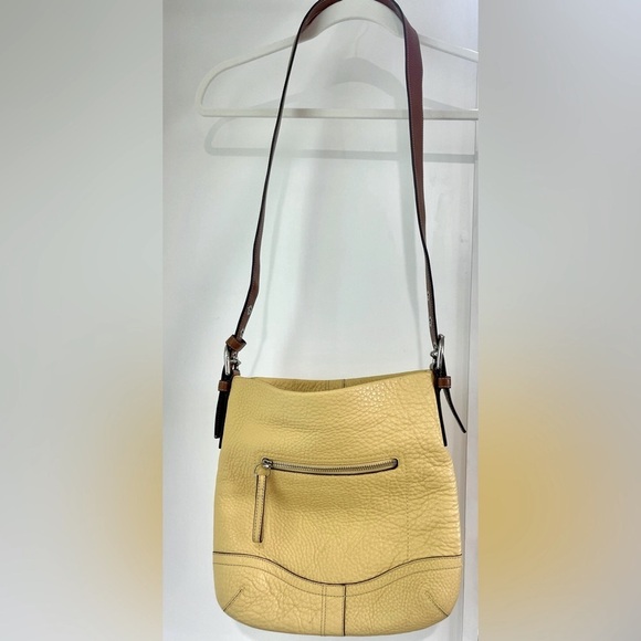 Coach Butter Yellow Legacy Crossbody Shoulder Saddle Bag - Picture 1 of 9